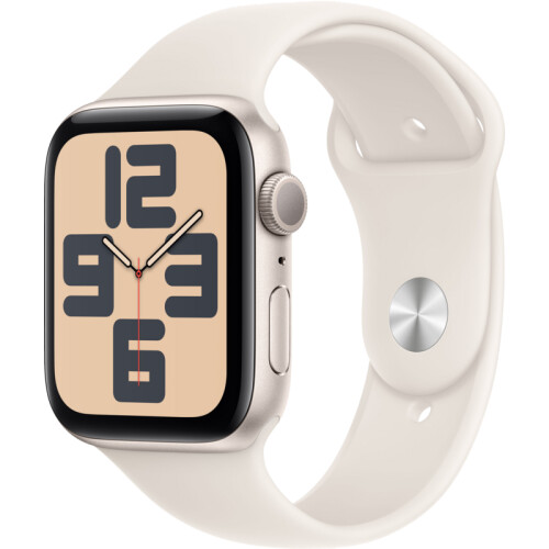Apple Watch SE 2024 44mm Starlight Sportband S/M