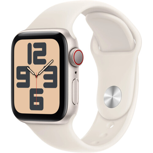 Apple Watch SE 2024 4G 40mm Starlight Sportband S/M