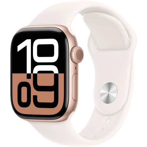 Apple Watch Series 10 42mm Roségoud Sportband M/L
