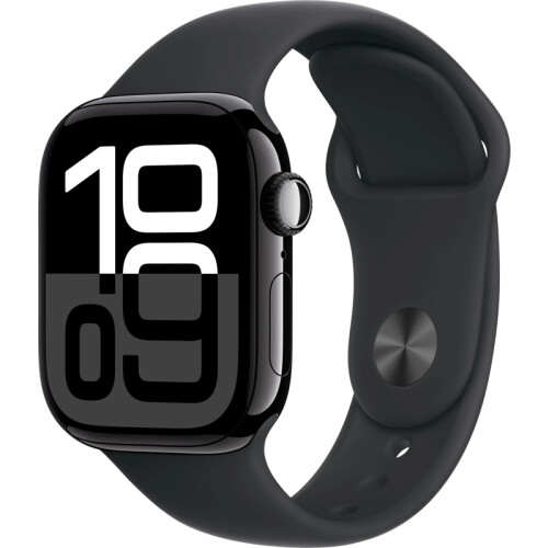 Apple Watch Series 10 4G 42mm Zwart Sportband S/M