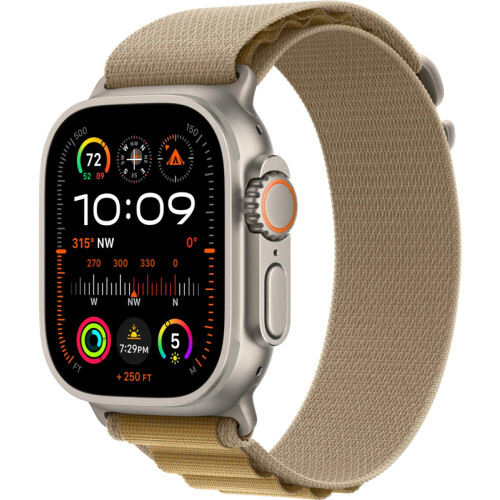 Apple Watch Ultra 2 4G 49mm Zilver Alpine Band Beige L
