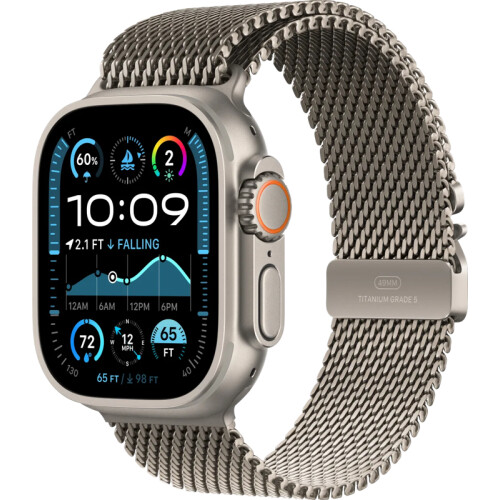 Apple Watch Ultra 2 4G 49mm Zilver Milanese Band M