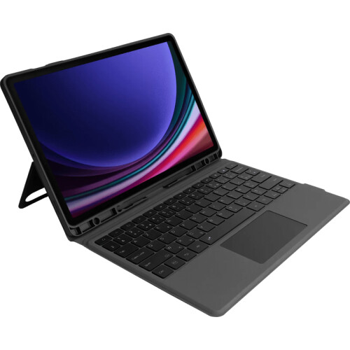 BlueBuilt Samsung Galaxy Tab S9 FE Plus/S10 Plus Toetsenbord Hoes AZERTY Zwart