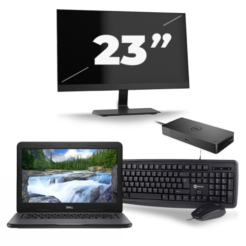 Dell Latitude 3310 - Intel Core i3-8e Generatie - 13 inch - 8GB RAM - 256GB SSD - Windows 11 + 1x 23 inch Monitor