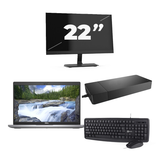Dell Latitude 5420 - Intel Core i7-11e Generatie - 14 inch - 8GB RAM - 256GB SSD - Windows 11 + 1x 22 inch Monitor