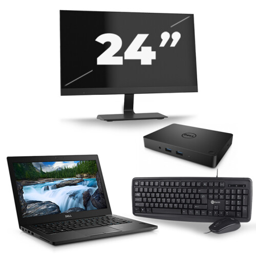 Dell Latitude 5490 - Intel Core i5-8e Generatie - 14 inch - 16GB RAM - 480GB SSD - Windows 11 + 1x 24 inch Monitor