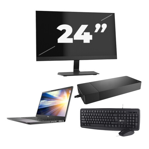 Dell Latitude 7300 - Intel Core i5-8e Generatie - 13 inch - 8GB RAM - 256GB SSD - Windows 11 + 1x 24 inch Monitor
