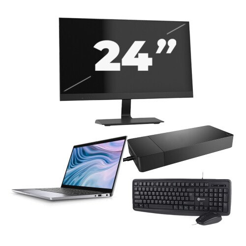 Dell Latitude 7310 - Intel Core i7-10e Generatie - 13 inch - 8GB RAM - 256GB SSD - Windows 11 + 1x 24 inch Monitor