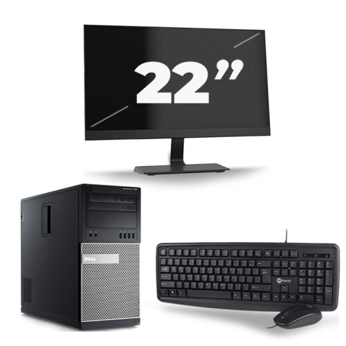 Dell Optiplex 790 Micro Tower - Intel Core i7-2e Generatie - 16GB RAM - 256GB SSD - Windows 10 + 1x 22 inch Monitor