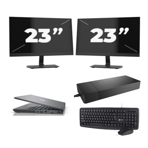 Fujitsu LIFEBOOK U7311 - Intel Core i7-11e Generatie - 13 inch - 16GB RAM - 256GB SSD - Windows 11 Home + 2x 23 inch Monitor
