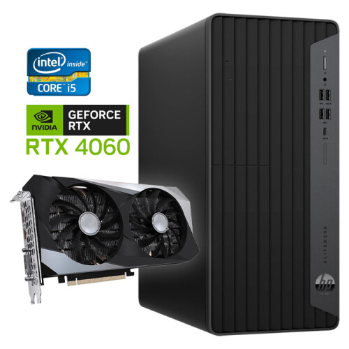 HP EliteDesk 800 G6 Tower - Intel Core i5-10e Generatie - 32GB RAM - 1TB SSD - Nvidia RTX 4060 - Win11 - Game PC