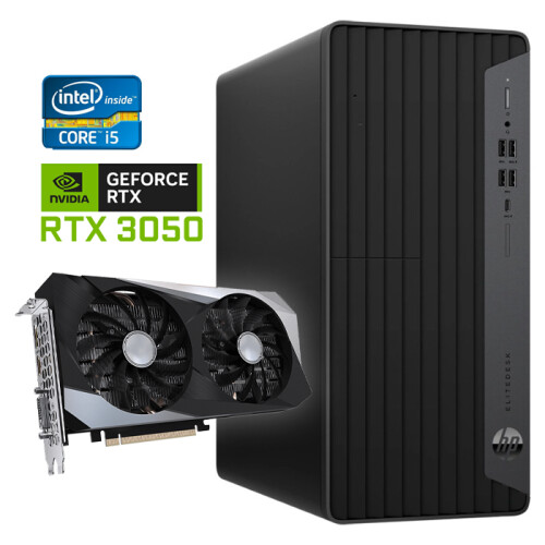 HP EliteDesk 800 G6 Tower - Intel Core i5-10e Generatie - 32GB RAM - 512GB SSD - Nvidia RTX 3050 - Win11 - Game PC