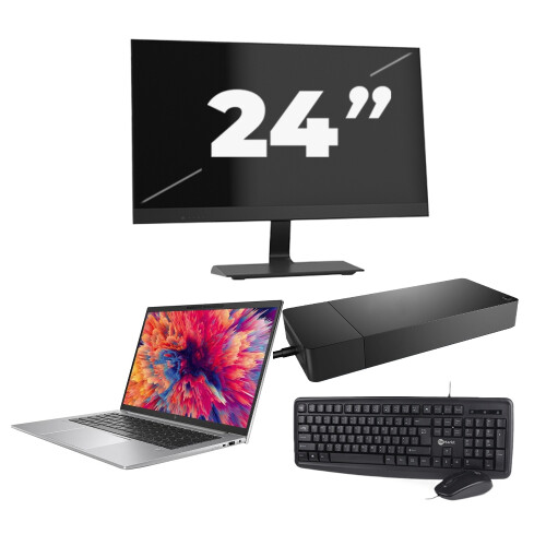 HP ZBook Firefly 14 G9 - Intel Core i7-12e Generatie - 14 inch - 8GB RAM - 256GB SSD - Windows 11 + 1x 24 inch Monitor