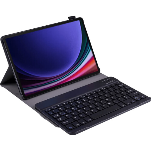 Just in Case Premium Samsung Galaxy Tab S9/S9 FE/S10 FE Toetsenbord Hoes AZERTY Zwart