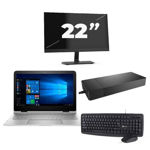 Lenovo ThinkPad L13 G2 - Intel Core i3-11e Generatie - 13 inch - 8GB RAM - 256GB SSD - Windows 11 Home + 1x 22 inch Monitor