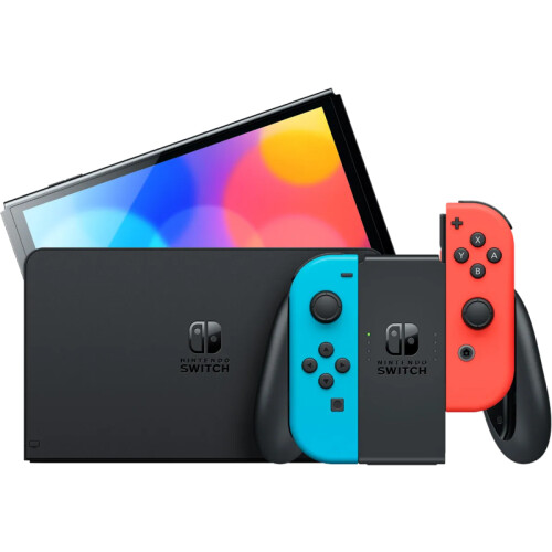 Nintendo Switch OLED Blauw Rood
