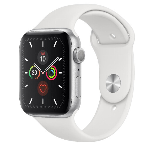 Refurbished Apple Watch Series 5 44mm Wit Als nieuw