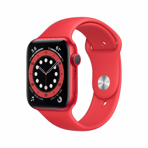 Refurbished Apple Watch Series 6 44mm Rood Als nieuw