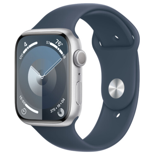 Refurbished Apple Watch Series 9 45mm Zilver Als nieuw