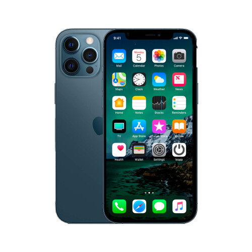 Refurbished iPhone 12 Pro Max 256 GB Oceaanblauw Zichtbaar gebruikt