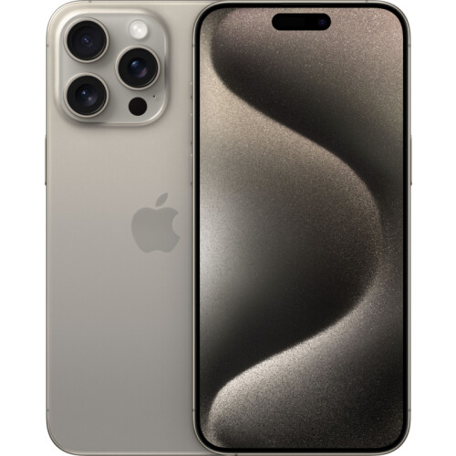 Refurbished iPhone 15 Pro Max 512GB Natural Titanium (Licht gebruikt)