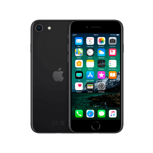 Refurbished iPhone SE 2020 256 gb Zwart Gebruikt