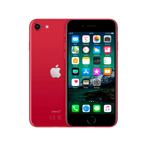 Refurbished iPhone SE 2020 64 GB Rood Als nieuw