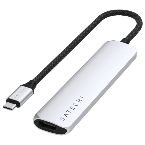 Satechi Type C Slim Multi-Port Adapter V2 Space Grey